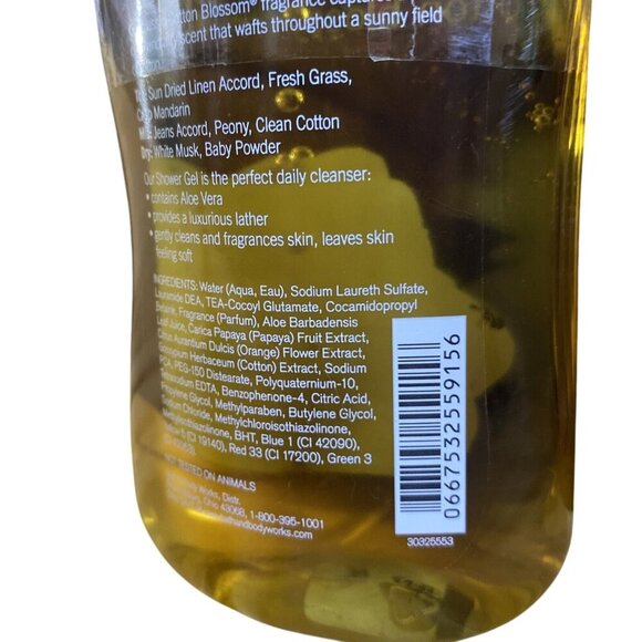 Bath & Body Works Cotton Blossom Shower Gel 10 Fl Oz Signature SEALED - Picture 8 of 9